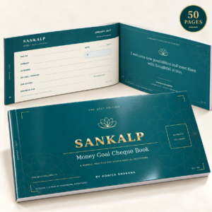 Sankalp Money Goal Cheque Book 2027 – 50-Page Manifestation Journal