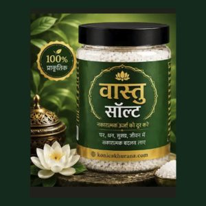 Energized Vastu Salt Jar for Home Positivity and Prosperity by Konica Khurana